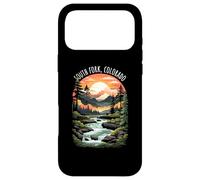 Custodia per iPhone 17 Pro Max South Fork Colorado USA Scenic Mountain Retro Tramonto Stile