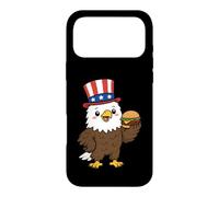 Custodia per iPhone 17 Pro Max Souvenir dell'America del 4 luglio degli Stati Uniti d'America di Bald Eagle Burger patriottico