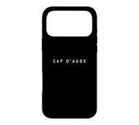 Custodia per iPhone 17 Pro Max Souvenir di Cap D'Agde. Design del resort per vacanze sulla spiaggia di Cap D'Agde