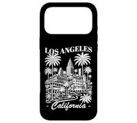 Custodia per iPhone 17 Pro Max Souvenir di viaggio minimalista con skyline della California di Los Angeles