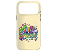 Custodia per iPhone 17 Pro Max Souvenir retrò anni '80 Arcobaleno Armadillo Cowboy Dallas Texas