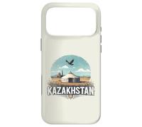 Custodia per iPhone 17 Pro Max Souvenir vintage retrò del paesaggio del Kazakistan