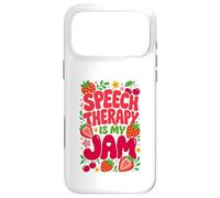 Custodia per iPhone 17 Pro Max Speech Therapy is My Jam Boho Floral SLP Speech Therapist