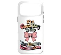 Custodia per iPhone 17 Pro Max Speech Therapy SLP Help Tiny People Communicate Coquette