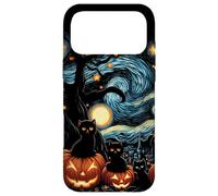 Custodia per iPhone 17 Pro Max Spettrale Halloween Gatti Notte Stellata Zucca Notte Notte
