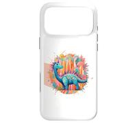 Custodia per iPhone 17 Pro Max Spighe colorate di dinosauro magico per gli amanti dei dinosauri Dino World