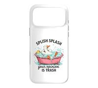 Custodia per iPhone 17 Pro Max Splish Splash La tua opinione è Trash Duck Bath
