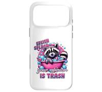 Custodia per iPhone 17 Pro Max Splish Splash La tua opinione è Trash Raccoon Bath