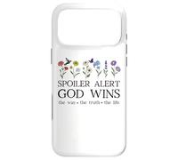 Custodia per iPhone 17 Pro Max Spoiler Alert God Wins I've Read the Final Chapter Christian