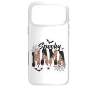 Custodia per iPhone 17 Pro Max Spooky Mama Leopard Print Ghost Halloween Design