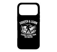 Custodia per iPhone 17 Pro Max Squatch & Learn - Pesca Bigfoot Dire Papà Scherzo Pesca