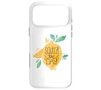 Custodia per iPhone 17 Pro Max Squeeze The Day - Design artistico alla frutta al limone - Cogli il giorno