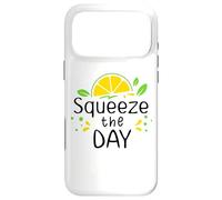 Custodia per iPhone 17 Pro Max Squeeze the Day Sign,Lemon Decor When Life Gives You Lemons