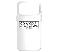 Custodia per iPhone 17 Pro Max Sr. Y Sra. Est. 2026 Mr. & Mrs. Moglie Marito Matrimonio Spagnolo