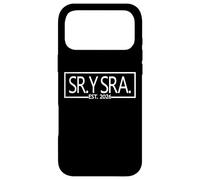 Custodia per iPhone 17 Pro Max Sr. Y Sra. Est. 2026 Mr. & Mrs. Moglie Marito spagnolo Matrimonio