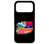 Custodia per iPhone 17 Pro Max St. Maarten Isola vintage caraibica retrò souvenir aeroplano