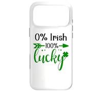 Custodia per iPhone 17 Pro Max St Patricks 0% Irish 100% Lucky Lass Kiss Me I'm Irish ish