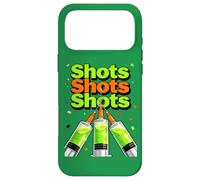 Custodia per iPhone 17 Pro Max St Patricks Day Nurse Shots Siringa Lucky Green Medical