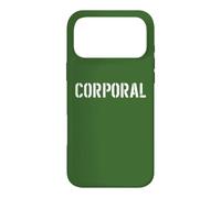 Custodia per iPhone 17 Pro Max Stampa frontale ufficiale delle forze armate grado caporale