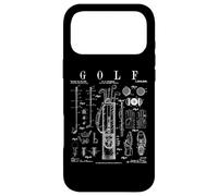 Custodia per iPhone 17 Pro Max Stampa vintage con disegno brevettato di mazze da golf