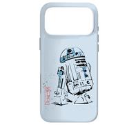 Custodia per iPhone 17 Pro Max Star Wars R2-D2 Japan Sumi-e Ink Wash Painting Style