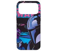 Custodia per iPhone 17 Pro Max Star Wars The Mandalorian Bounty Hunters Retro Fumetto