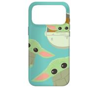 Custodia per iPhone 17 Pro Max Star Wars The Mandalorian Grogu Triple Threat Azzurro