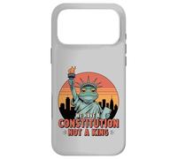 Custodia per iPhone 17 Pro Max Statua della Libertà Rana Abbiamo una Costituzione Non un Re