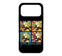 Custodia per iPhone 17 Pro Max Stile Pop Art Golden Retriever Zio