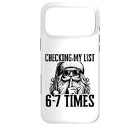 Custodia per iPhone 17 Pro Max Sto controllando la mia lista 67 Volte Divertente Babbo Natale Meme
