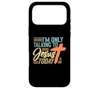 Custodia per iPhone 17 Pro Max Sto parlando solo con Gesù oggi