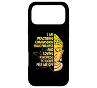 Custodia per iPhone 17 Pro Max Sto praticando la compassione consapevole quindi non farmi incazzare