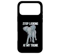 Custodia per iPhone 17 Pro Max Stop Looking At My Trunk Funny Elephant Pun Design
