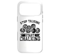 Custodia per iPhone 17 Pro Max Stop talking start chalking - Divertente biliardo palla 8