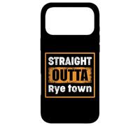 Custodia per iPhone 17 Pro Max Straight Outta Rye town, New York, Stati Uniti, Umorismo retrò angosciato