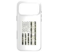 Custodia per iPhone 17 Pro Max Strait Watch USA American Flag Camouflage Distressed Style