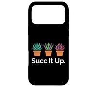 Custodia per iPhone 17 Pro Max Succ It Up Piante Succulente Umorismo Giardino Amanti