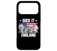 Custodia per iPhone 17 Pro Max Suck It England Padri fondatori 4 luglio