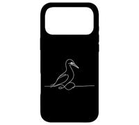 Custodia per iPhone 17 Pro Max Sula Bassana Line Art Uccello Ornitologia