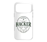 Custodia per iPhone 17 Pro Max Sunday Hacker Golf Club Divertente golfista Weekend Fairway