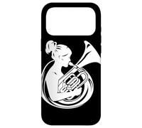 Custodia per iPhone 17 Pro Max Suonatrice di tuba orchestra banda militare