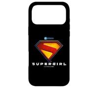 Custodia per iPhone 17 Pro Max Supergirl 2026 Full Color Shield Name Under Shield