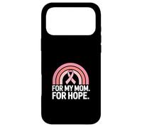 Custodia per iPhone 17 Pro Max Supporto per la consapevolezza del cancro al seno per la mia mamma per la speranza