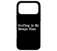 Custodia per iPhone 17 Pro Max Surfing is My Escape Plan Divertente Surf Citazioni Abbigliamento