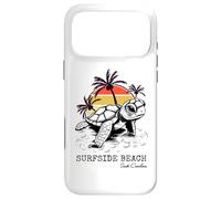 Custodia per iPhone 17 Pro Max Surfside Beach Carolina del Sud Salva Loggerhead Sea Turtle Art