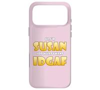 Custodia per iPhone 17 Pro Max Susan Joke IDGAF Meme Cute Halloween Costume For Susans
