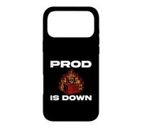 Custodia per iPhone 17 Pro Max SysAdmin Prod Is Down Server On Fire DevOps Tech Humor