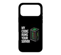Custodia per iPhone 17 Pro Max SysAdmin Programmer My Code Runs Your Server