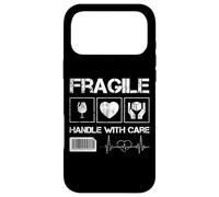 Custodia per iPhone 17 Pro Max T-shirt con scritta "Fragile Handle with Care Graphic Tees & Cool Designs Fun