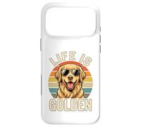 Custodia per iPhone 17 Pro Max T-shirt per cani vintage Golden Retriever Life Is Golden